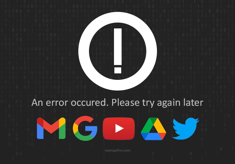 YouTube and Google Search Engine Down Including Gmail and Drive