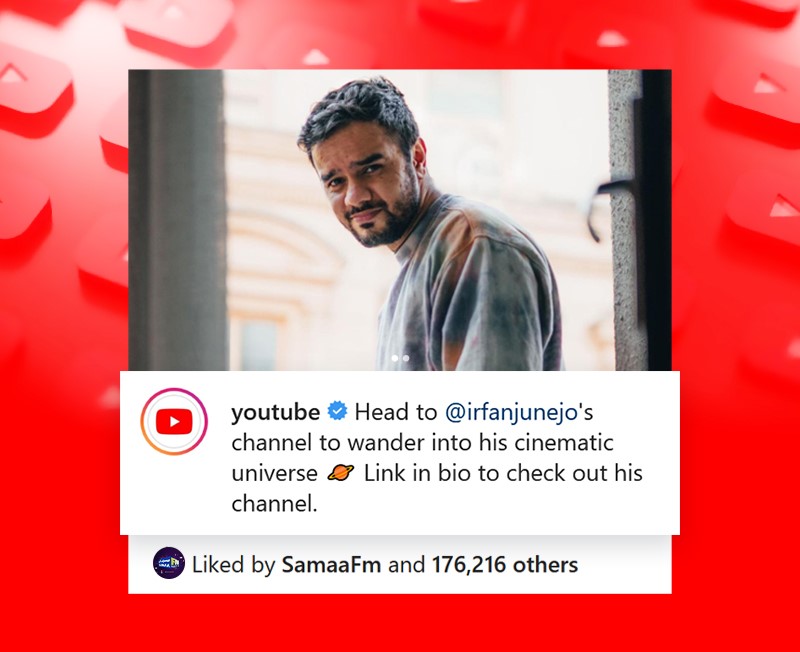 Irfan Junejo receives a shoutout from YouTube for phenomenal content creation