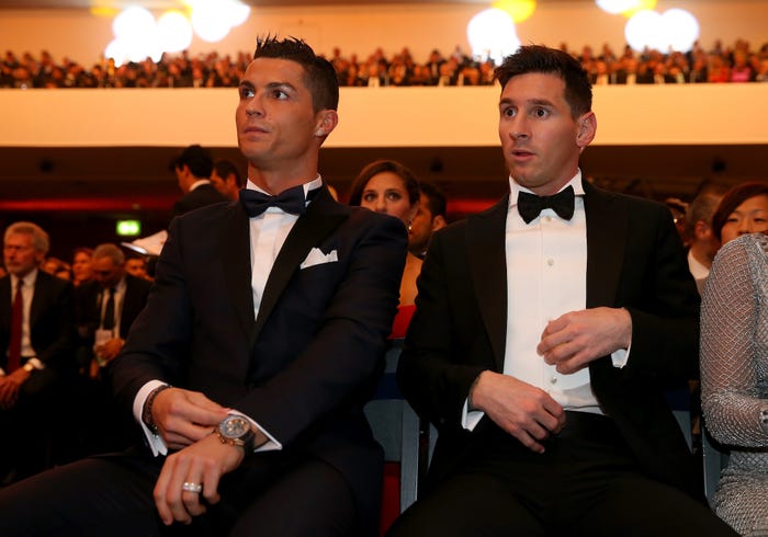 Ronaldo and Messi 