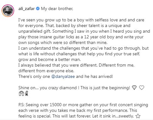 Ali Zafar shares his love for Danyal Zafar