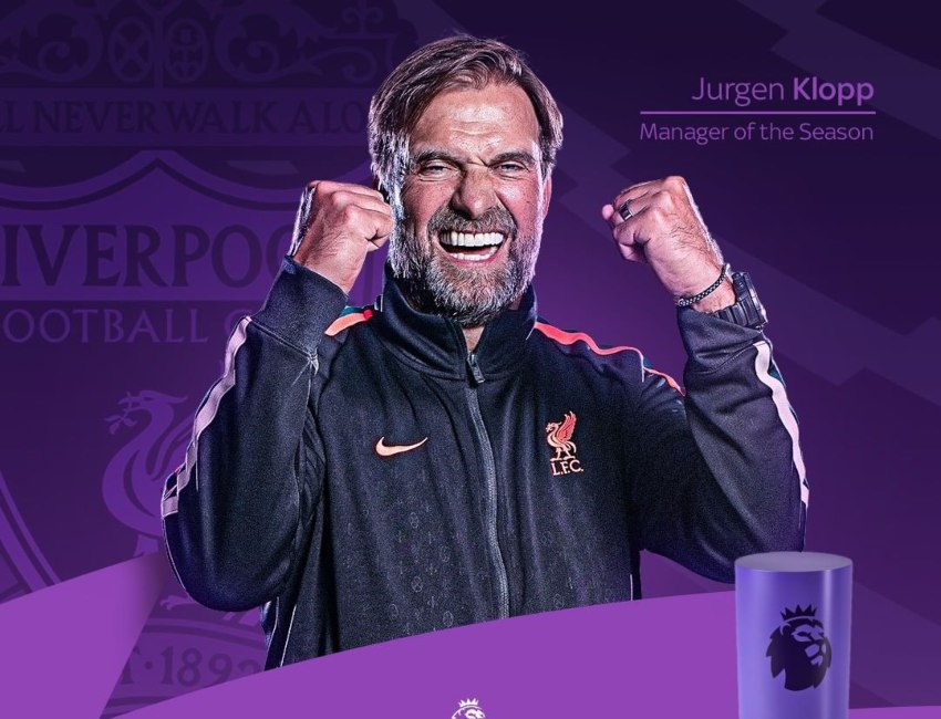 Liverpool's Jurgen Klopp is named League Manager Association 'Manager OF THE YEAR'